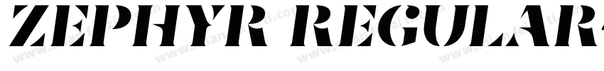 Zephyr Regular字体转换